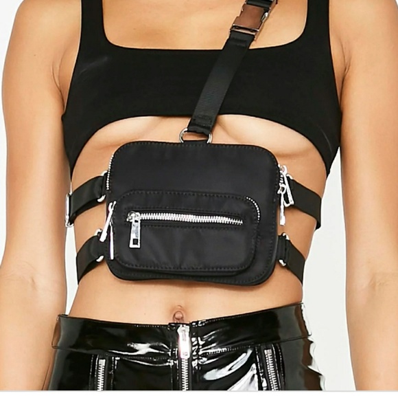 Dolls Kill Handbags - Dolls Kill Poster Girl Boss Bish Fanny Pack